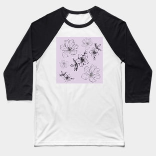 Botanical floral Baseball T-Shirt